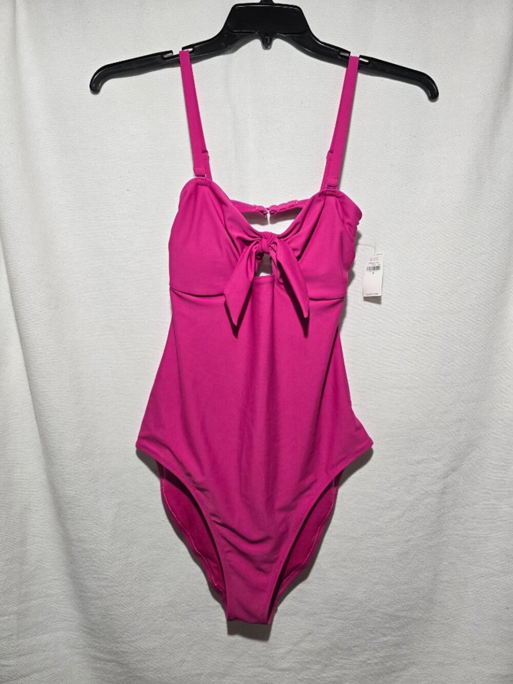 Old Navy Pink Tie-Front One-Piece Swimsuit Women's Size M NWT Cutout Back NEW